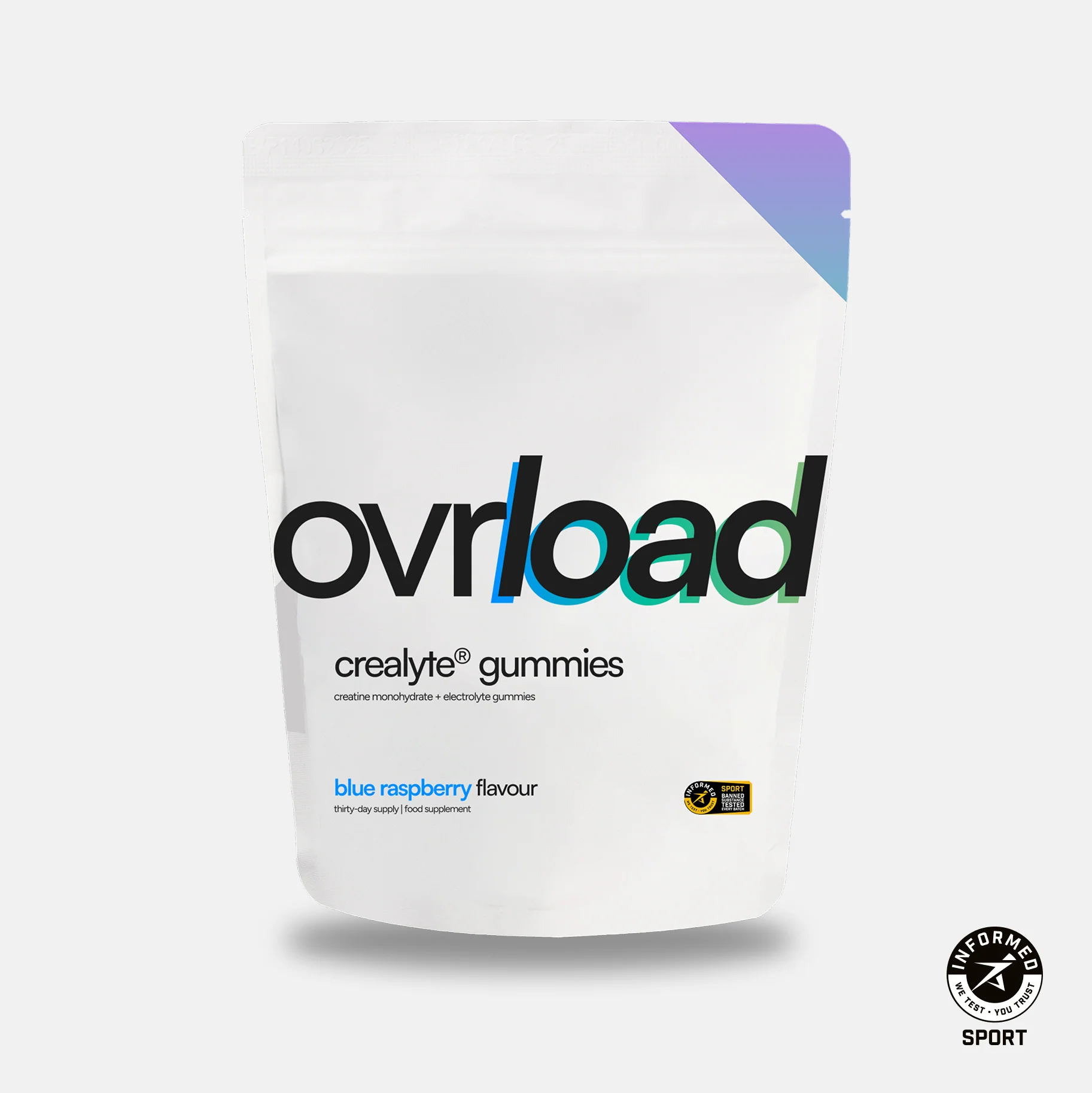 ovrload crealyte® gummies - blue raspberry - Image 3