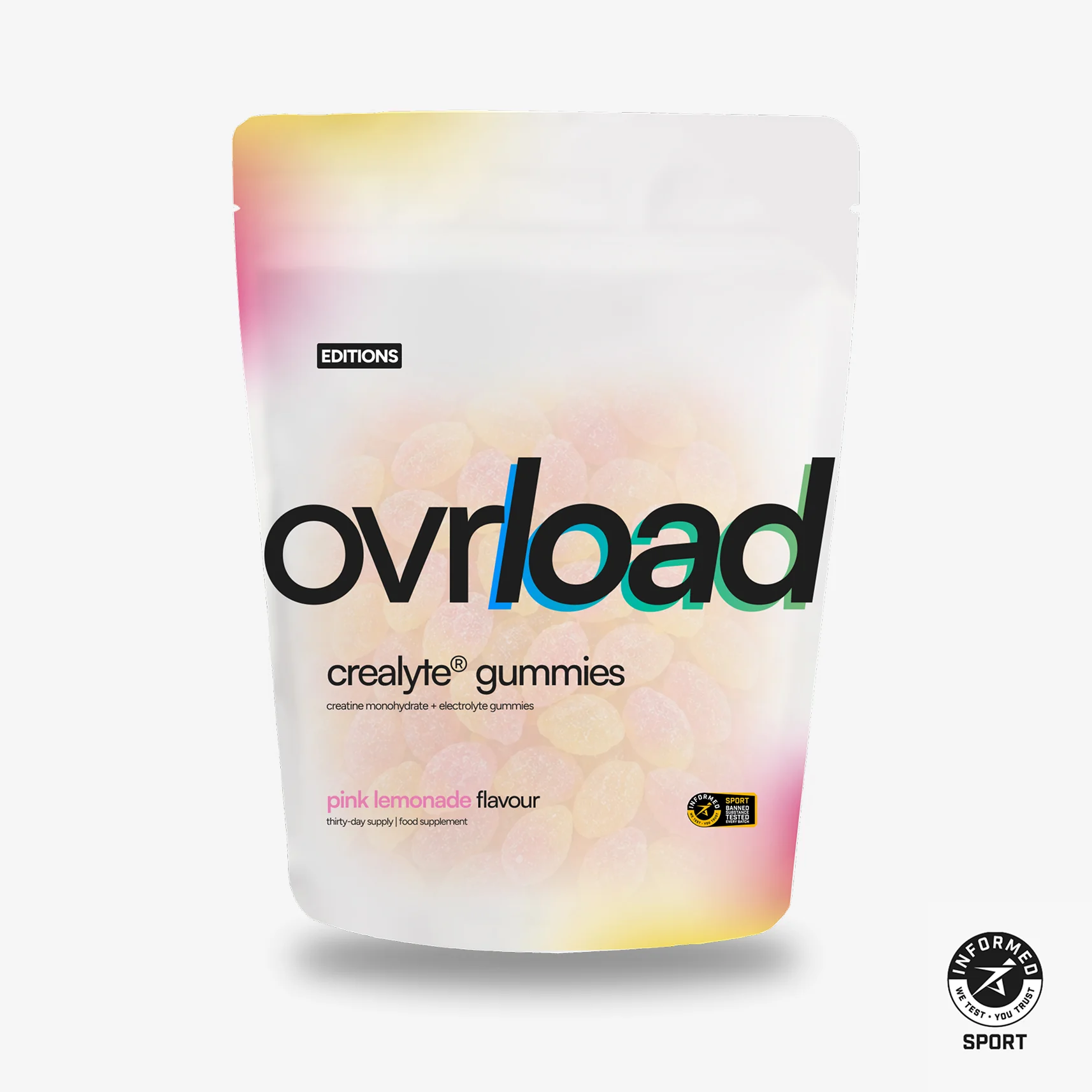 ovrload crealyte® gummies - pink lemonade - Image 3